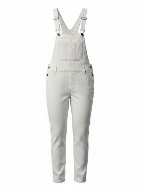 Pilcro White Denim Distressed Overall Size 26